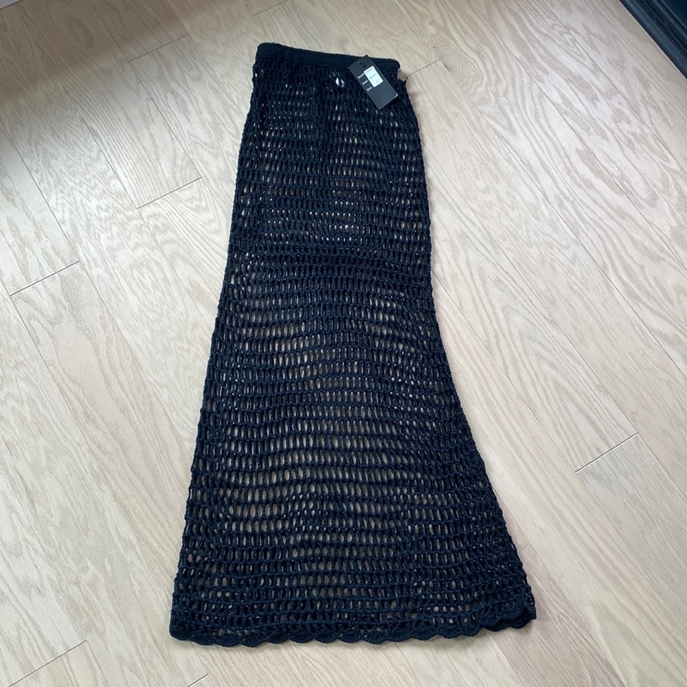 Beach cover up maxi skirt